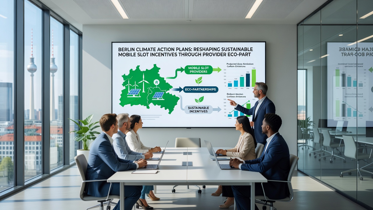 Illustration von Provider-Partnerschaften für nachhaltige mobile Gaming-Optionen in Berlin
