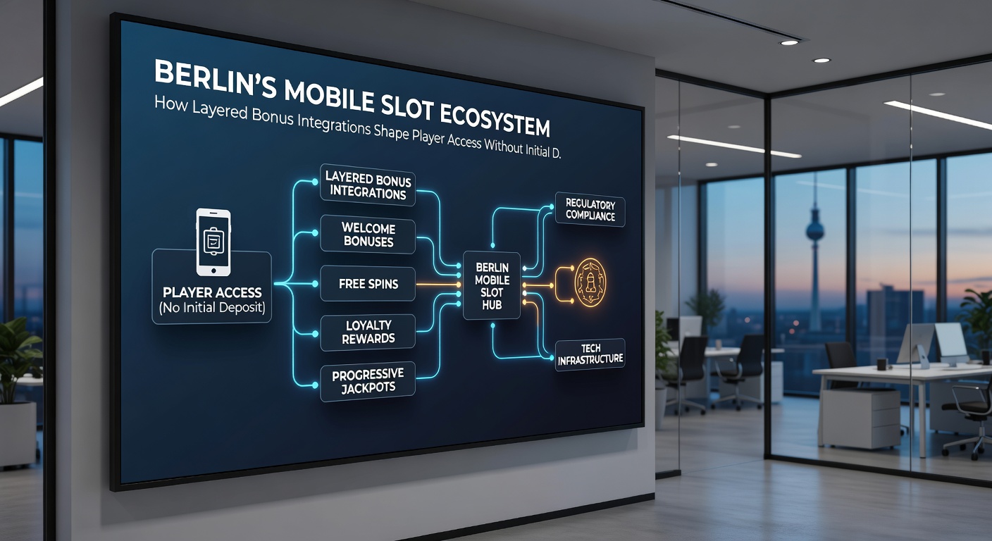 Illustration zu gestaffelten Bonusintegrationen für mobile Slots ohne Einzahlung in Berlin
