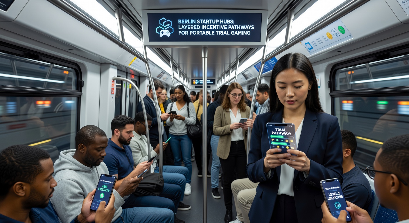 Mobile Trial-Gaming-Integration in Berliner U-Bahn-Stationen durch Startup-Technologien