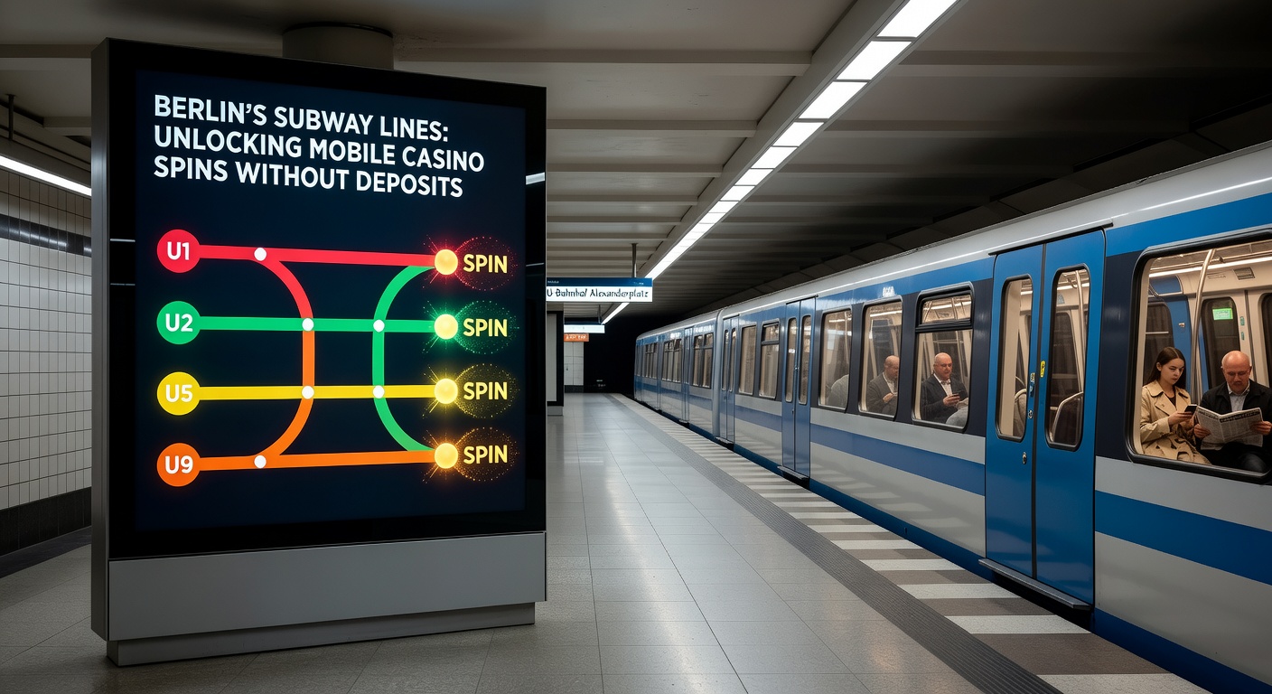 U-Bahn-Fahrgäste in Berlin nutzen Smartphones für Casino-Apps und Freispiel-Codes