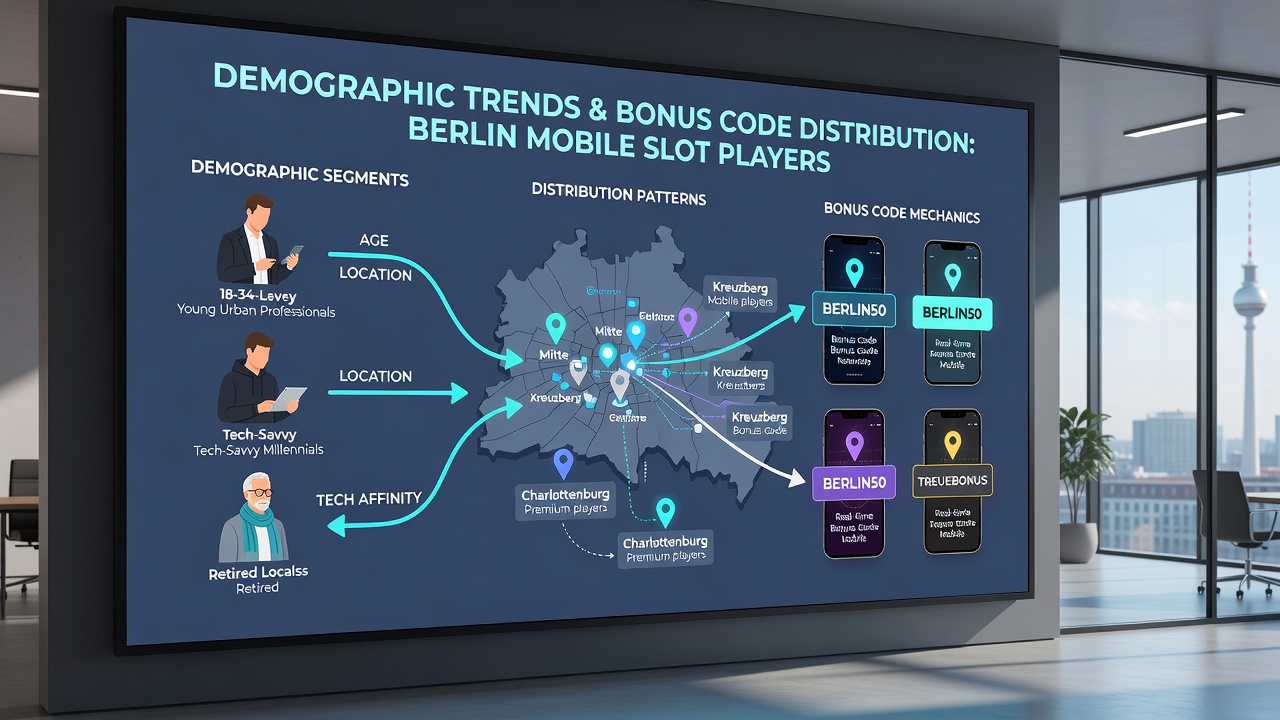 Karte von Berlin mit demografischen Clustern und mobilen Slot-Aktivitäts-Hotspots