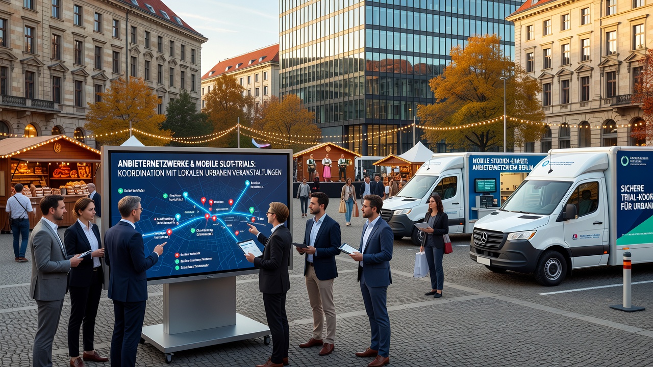 Darstellung der Synchronisation von Provider-Netzwerken mit städtischen Events in Metropolen